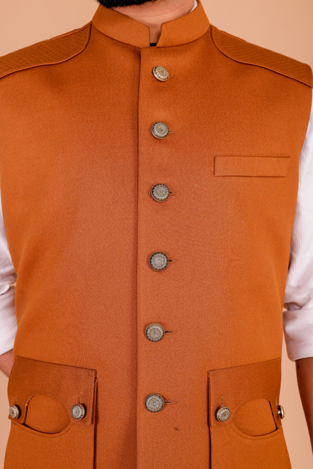 Jodhpuri Bandhgala Jacket with Classic Formal Look - Image 3